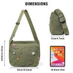 Captain Blues Large Canvas Crossbody Messenger Bag