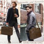Waterproof Leather Messenger Bag for Men