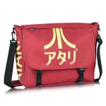 Crimson Red Japanese Logo Messenger Bag