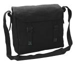 Small Black Canvas Messenger Bag