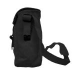 Small Black Canvas Messenger Bag