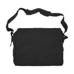 Small Black Canvas Messenger Bag