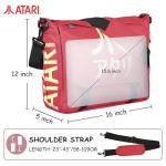 Crimson Red Japanese Logo Messenger Bag