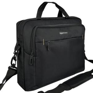 Amazon Basics Compact Laptop Shoulder Bag - Black