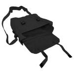Small Black Canvas Messenger Bag