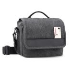 Compact Waterproof Camera Bag in Black Gray