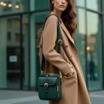 Urvashi Anti-Theft Leather Crossbody Bag