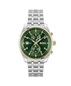 BOSS Men's Skytraveller Chronograph Watch in Silver