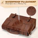 Leather Messenger Bag for 17.3 Inch Laptop
