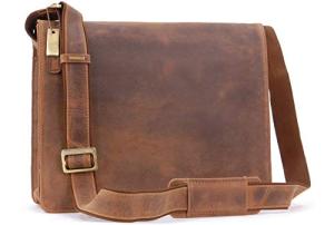 Visconti Leather Messenger Bag for Laptops