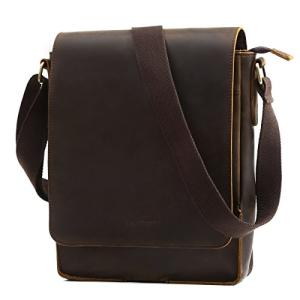 Leathario Vintage Leather Crossbody Bag for Men