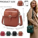 Urvashi Anti-Theft Leather Crossbody Bag