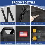 Jetviivid Men's Tactical Messenger Bag - Black