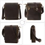 Leathario Vintage Leather Crossbody Bag for Men