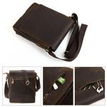 Leathario Vintage Leather Crossbody Bag for Men