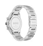 BOSS Men's Silver Stainless Steel Chronograph Watch