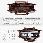 Stylish PU Leather Laptop Bag for Women
