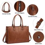 Stylish PU Leather Laptop Bag for Women
