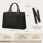Stylish Black Laptop Tote Bag for Women