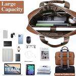 Stylish Leather Laptop Bag for Men - 15.6 Inch