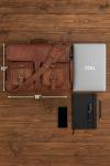 KPL 18 Inch Leather Laptop Messenger Bag