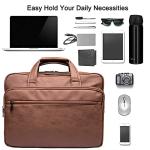 Men's Leather Laptop Bag for 15.6 Inch Laptops