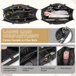 Stylish Laptop Tote Bag with Clutch for Women