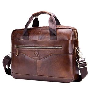 Xieben Brown Leather Shoulder Messenger Bag