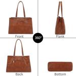 Stylish Brown Laptop Tote Bag for Women