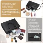 Stylish Laptop Tote Bag with Clutch for Women