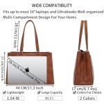 Stylish Brown Laptop Tote Bag for Women