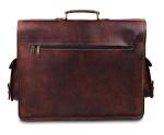 Vintage Leather Messenger Bag for Men 18 inches
