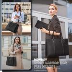 Stylish Laptop Tote Bag with Clutch for Women
