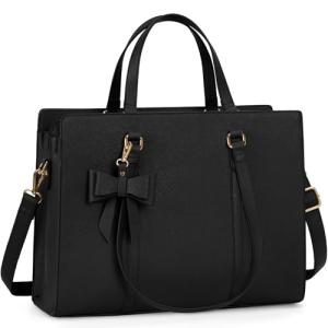 Stylish Leather Laptop Tote Bag for Women