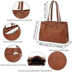Stylish Brown Laptop Tote Bag for Women