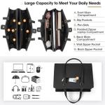 Stylish Leather Laptop Tote Bag for Women