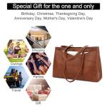 Stylish Brown Laptop Tote Bag for Women
