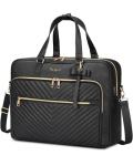 Stylish 17" Leather Laptop Tote with USB