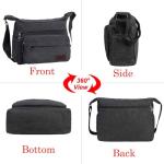 JAKAGO 13-Inch Multi-Pocket Crossbody Bag