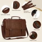 Waterproof Leather Laptop Messenger Bag for Men