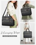 Stylish 17" Leather Laptop Tote with USB