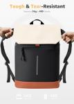 Brown Waterproof Laptop Backpack for Women