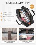 Stylish 17" Leather Laptop Tote with USB