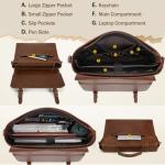 Waterproof Leather Laptop Messenger Bag for Men