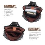 Waterproof PU Leather Backpack for Women