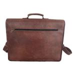Versatile 18 Inch Leather Laptop Messenger Bag