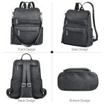 Waterproof PU Leather Backpack for Women