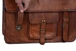 Versatile 18 Inch Leather Laptop Messenger Bag