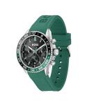 BOSS Men's Teal Silicone Chronograph Watch