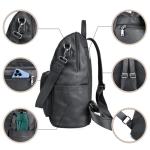 Waterproof PU Leather Backpack for Women